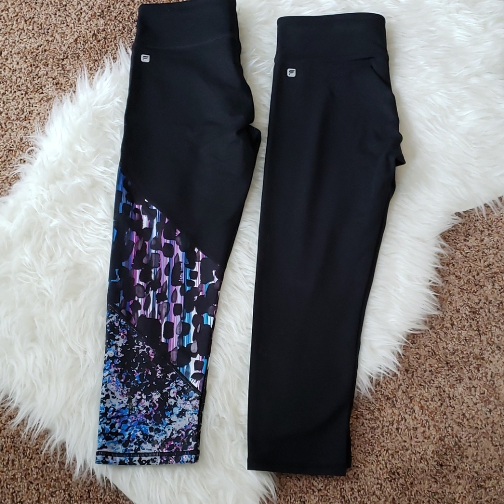 NWOT - 2 Fabletics Capri Leggings - Size Small